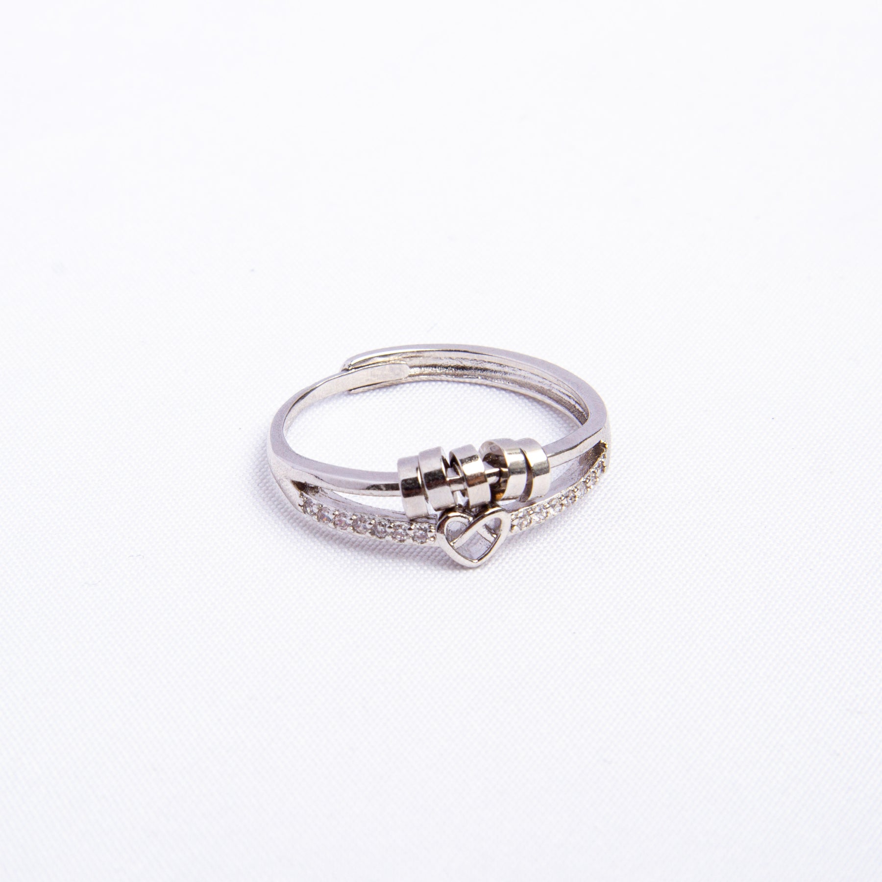 Para Filha - Anel Anti Ansiedade Amor Infinito Banhado a Ouro 18k