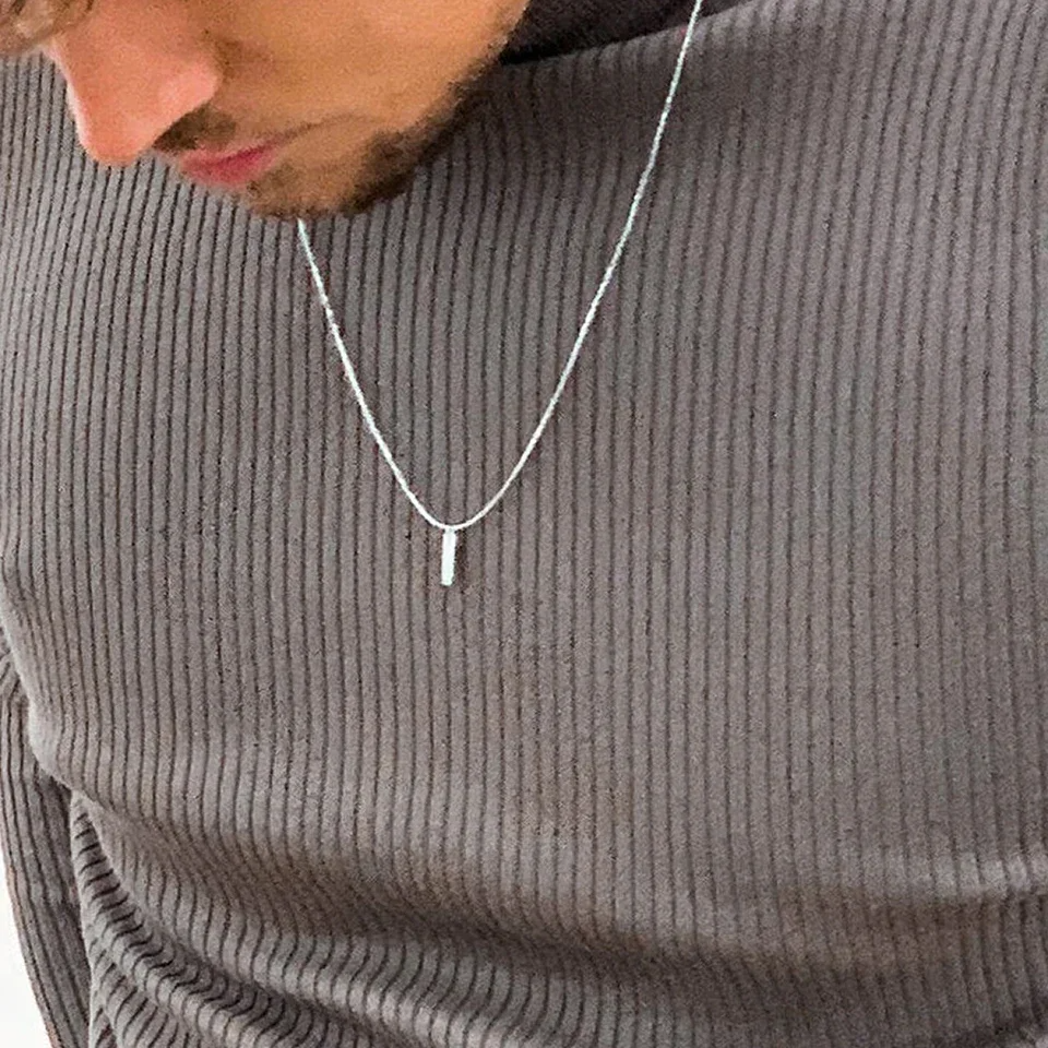 Para Meu Filho- Colar Americano Banhado a Ouro Branco 18k