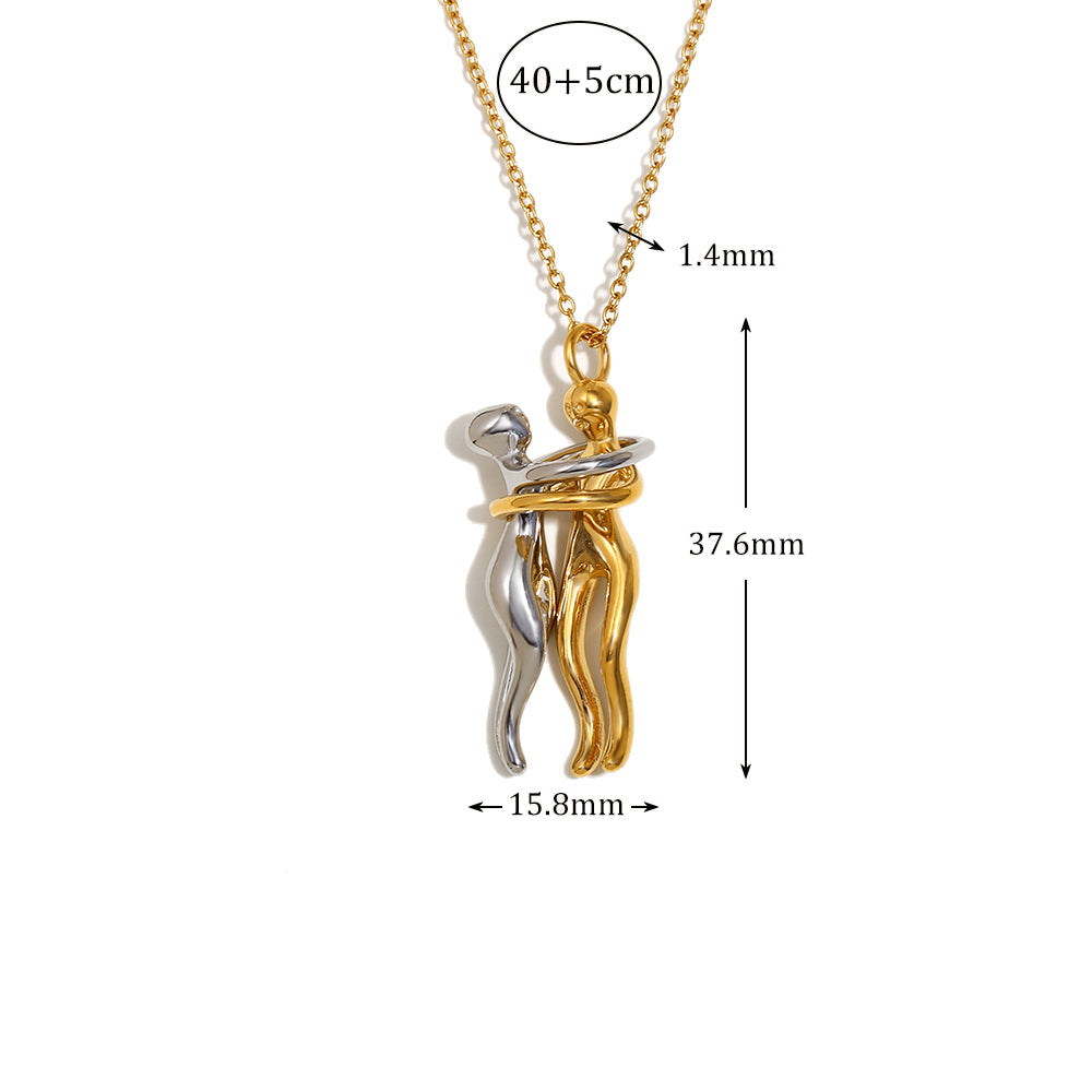 Colar Abraço Eterno Banhado a Ouro 18k-Donaris