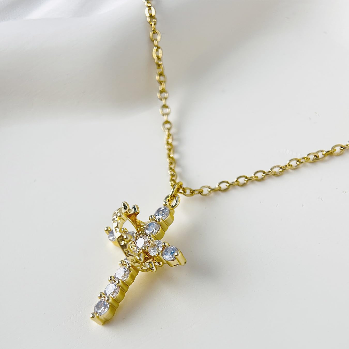 Colar Cruz do Rei Banhado a Ouro 18k