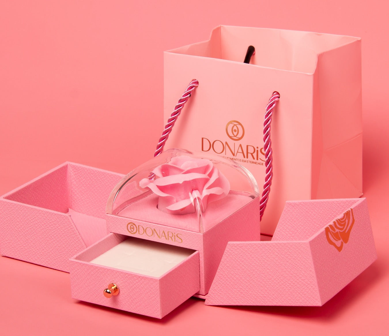 Caixa Com Rosa Eterna + Sacola - Edição Especial