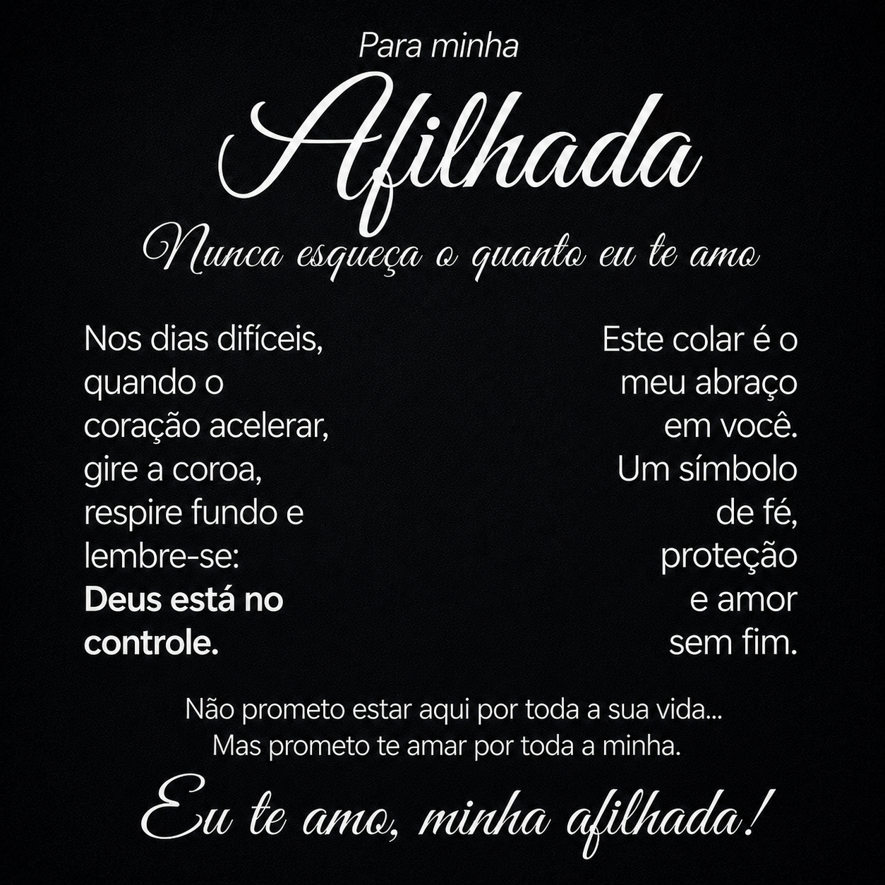 Carta Dedicatória