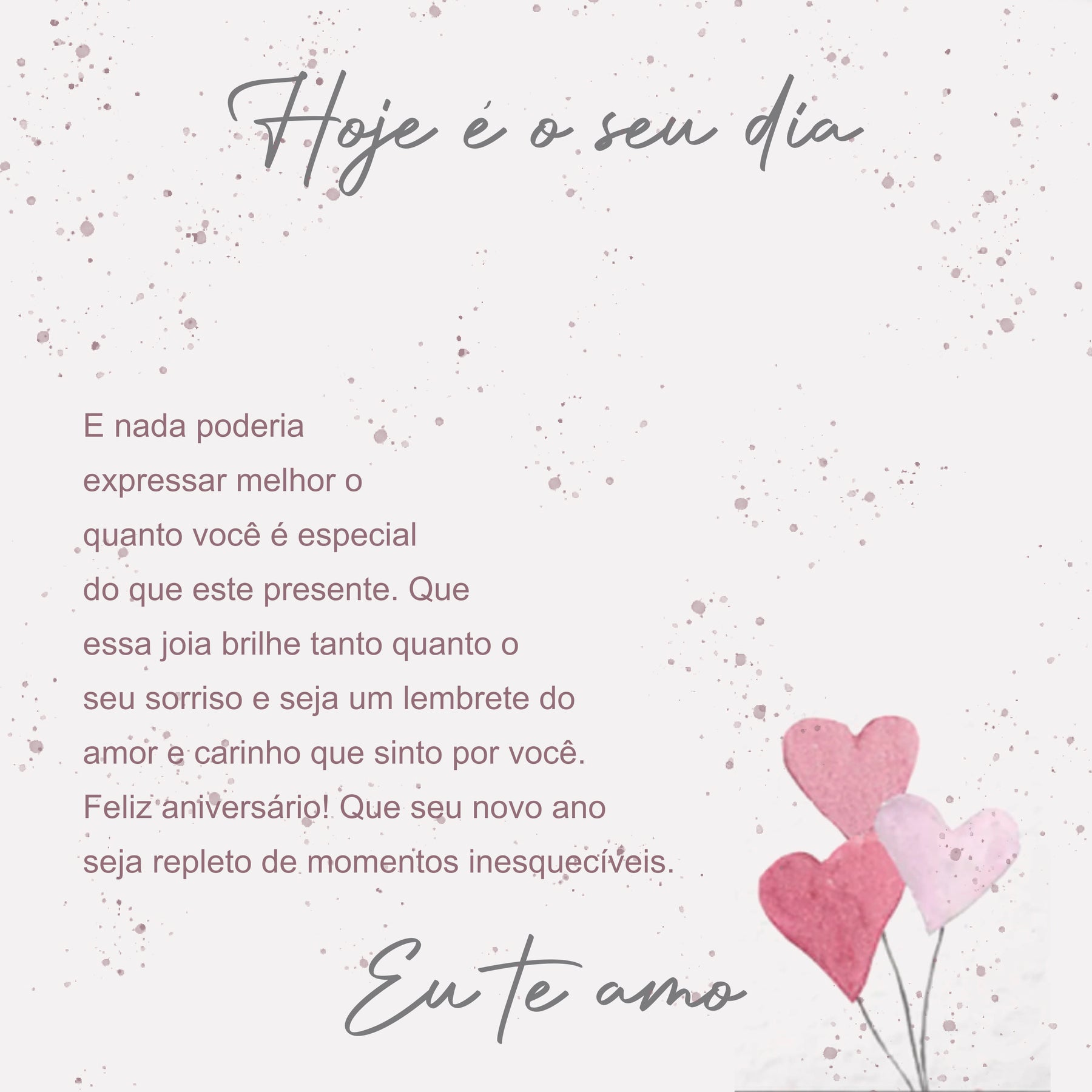 Carta Dedicatória
