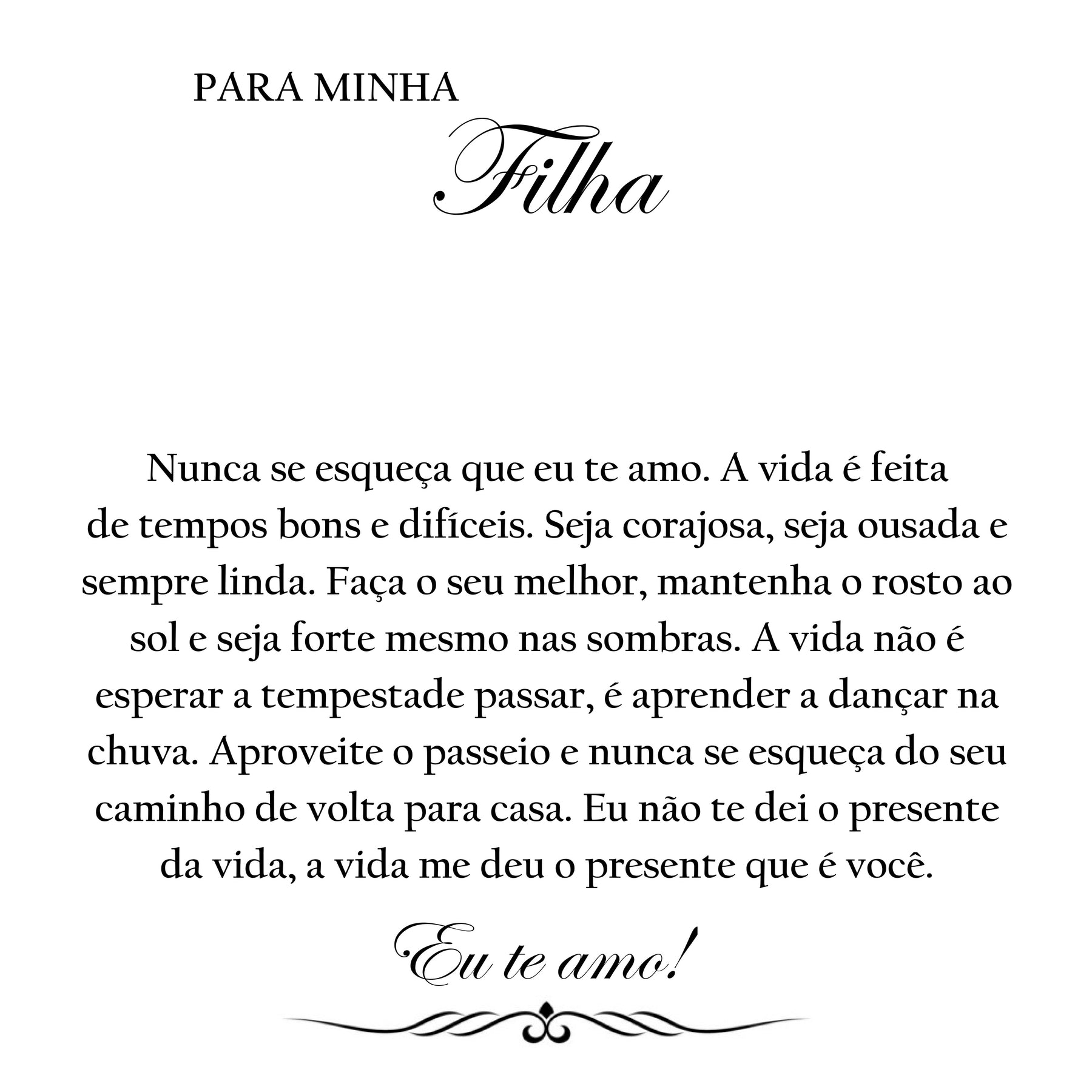Carta Dedicatória