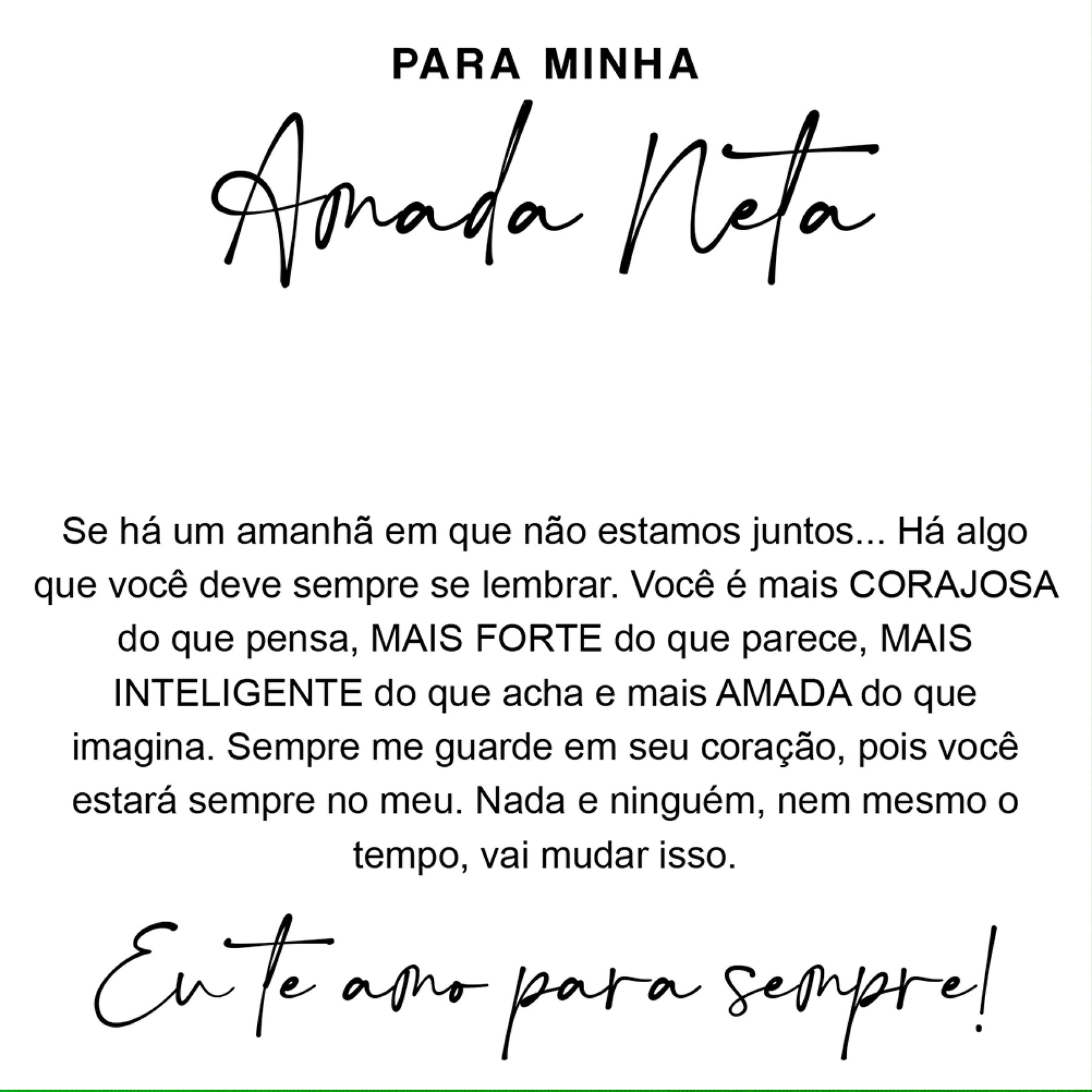 Carta Dedicatória