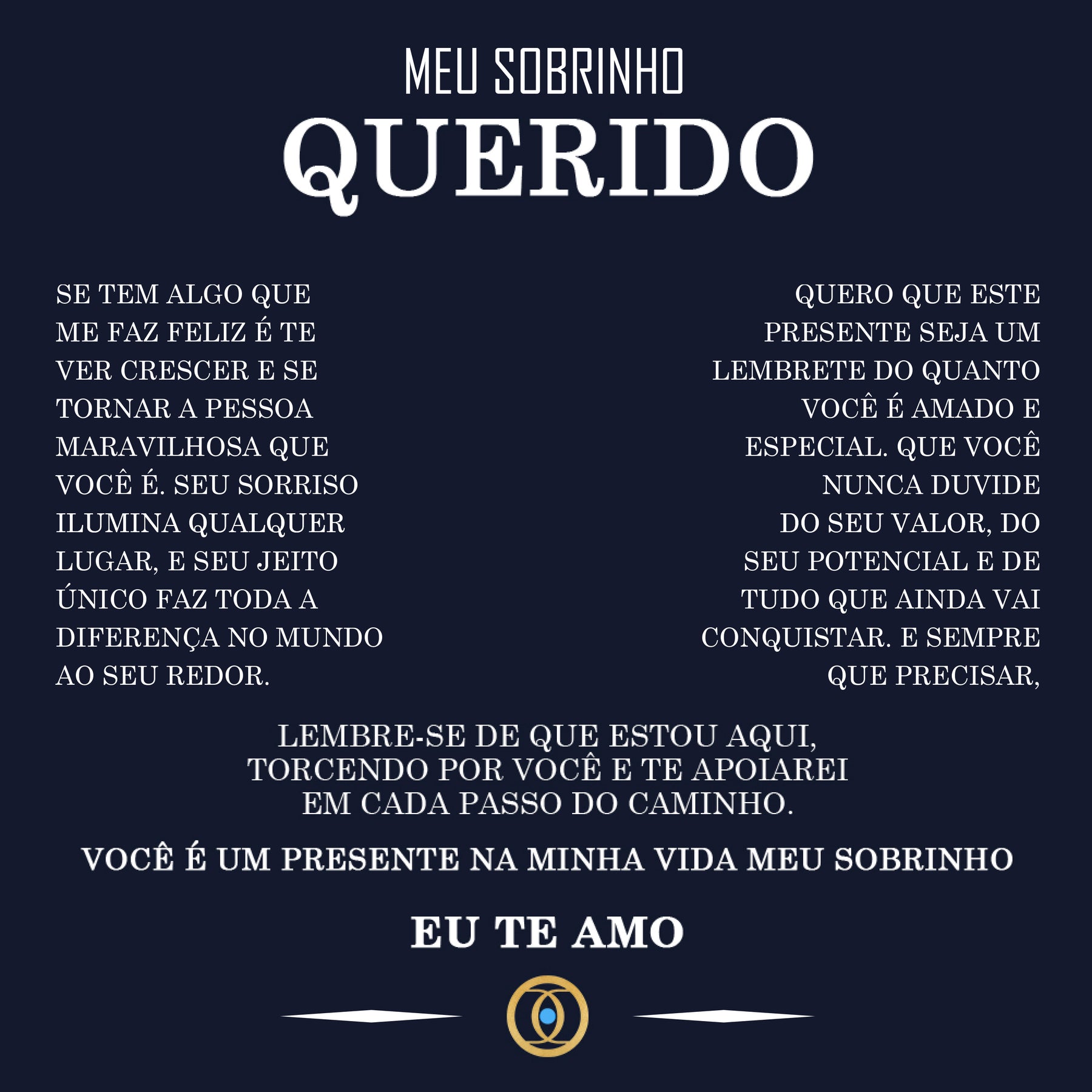 Carta Dedicatória