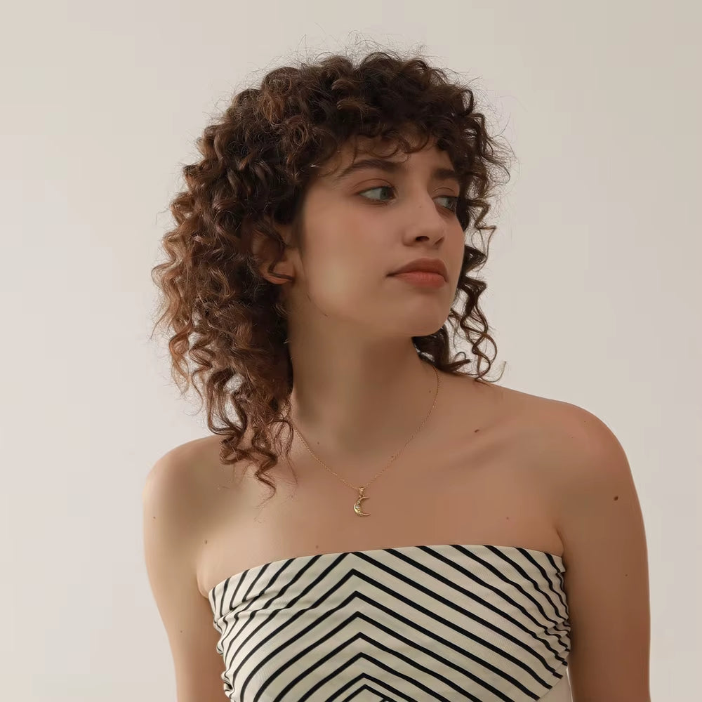 Colar Encanto Lunar Banhado a Ouro 18k