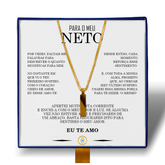 Para Meu Neto - Colar Americano Banhado a Ouro 18k