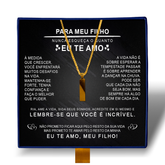 Para Meu Filho - Colar Americano Banhado a Ouro 18k