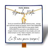 Para Minha Neta - Colar Laço de Amor Banhado a Ouro 18k