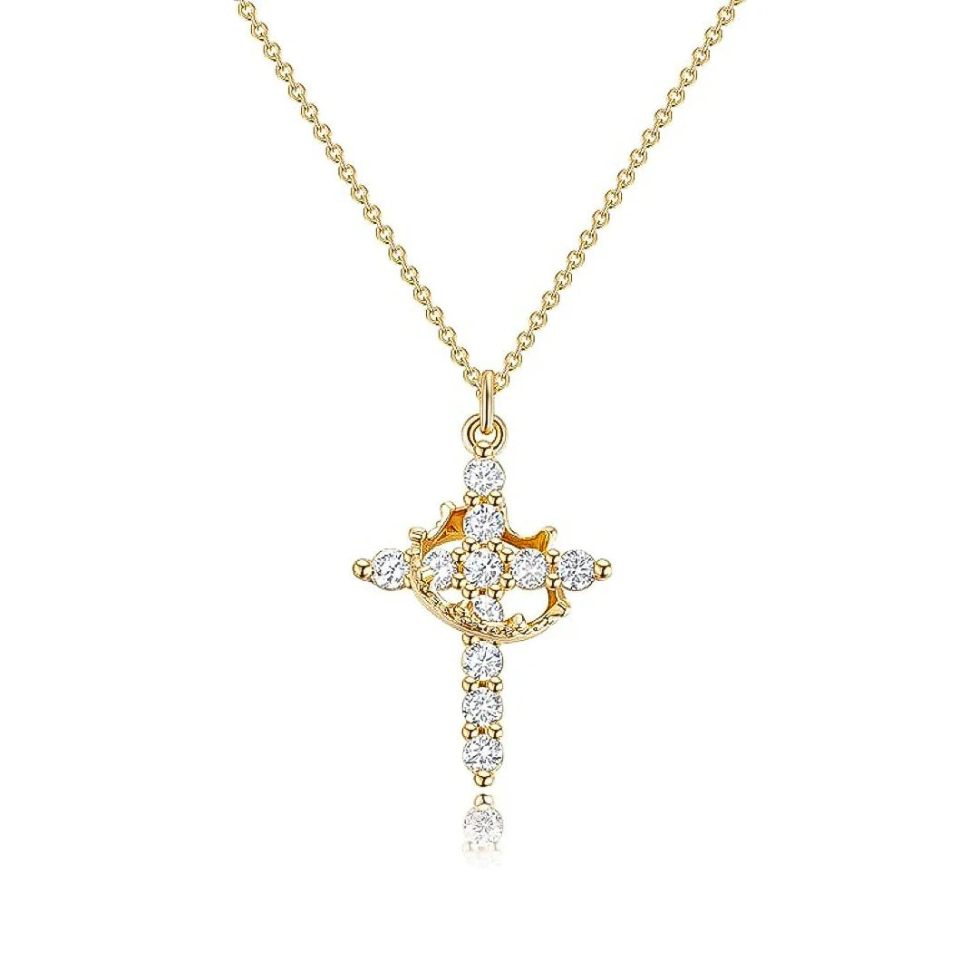 Colar Cruz do Rei Banhado a Ouro 18k