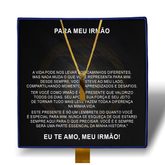 Meu Irmão - Colar Americano Banhado a Ouro 18k