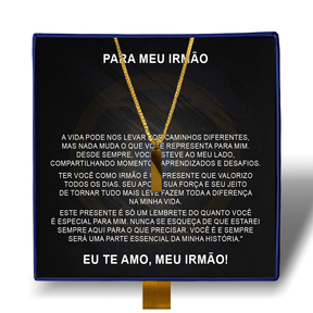 Meu Irmão - Colar Americano Banhado a Ouro 18k