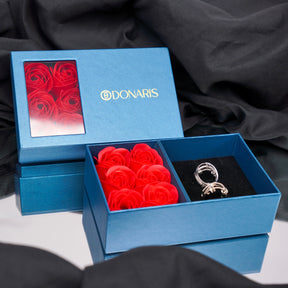 Caixa Para Presente Rosa Eterna Donaris