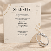 Para Você - Anel Serenity Anti Ansiedade Banhado a Ouro 18k