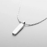 Colar Americano Banhado a Ouro Branco 18k