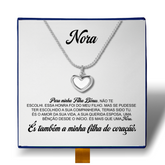 Minha Nora - Colar Coração Pérola Banhado a Ouro 18k