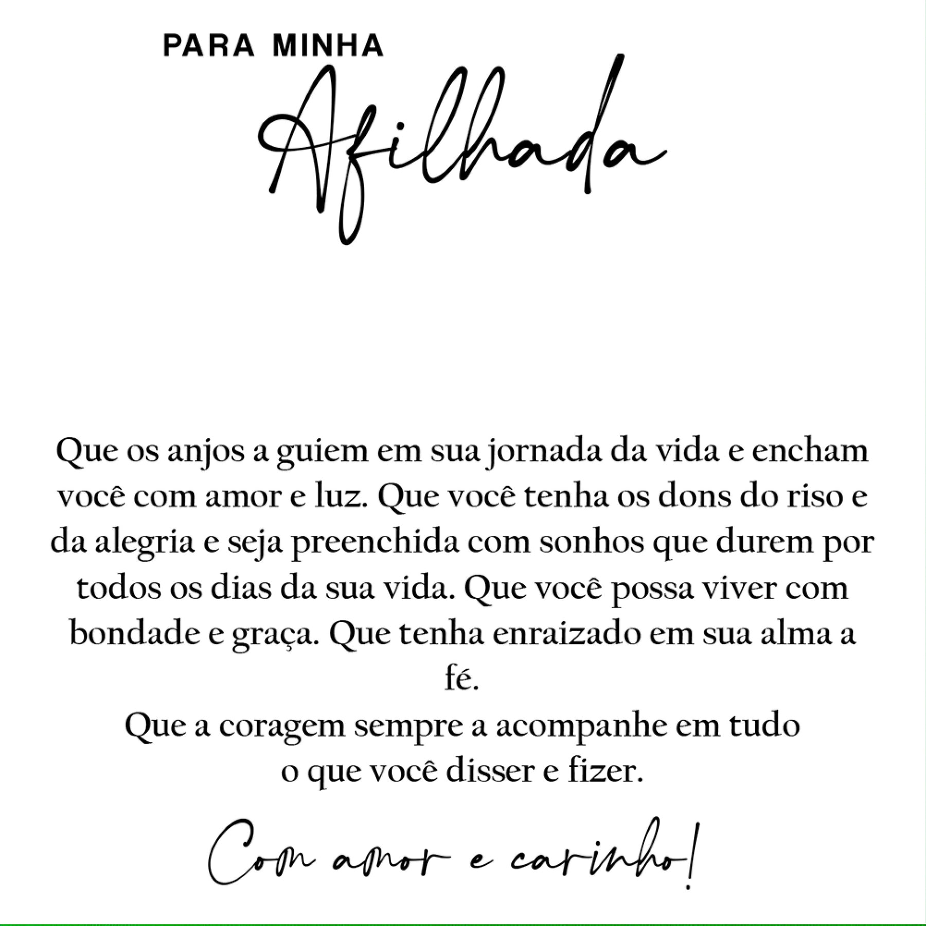Carta Dedicatória