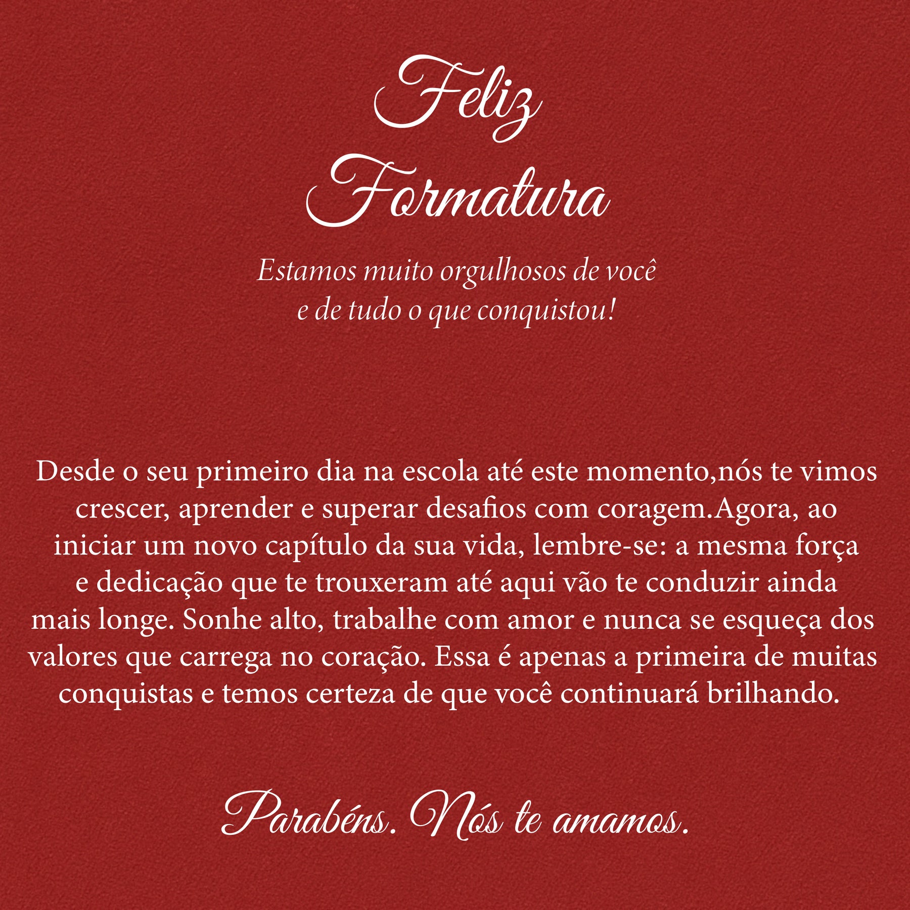 Carta Dedicatória