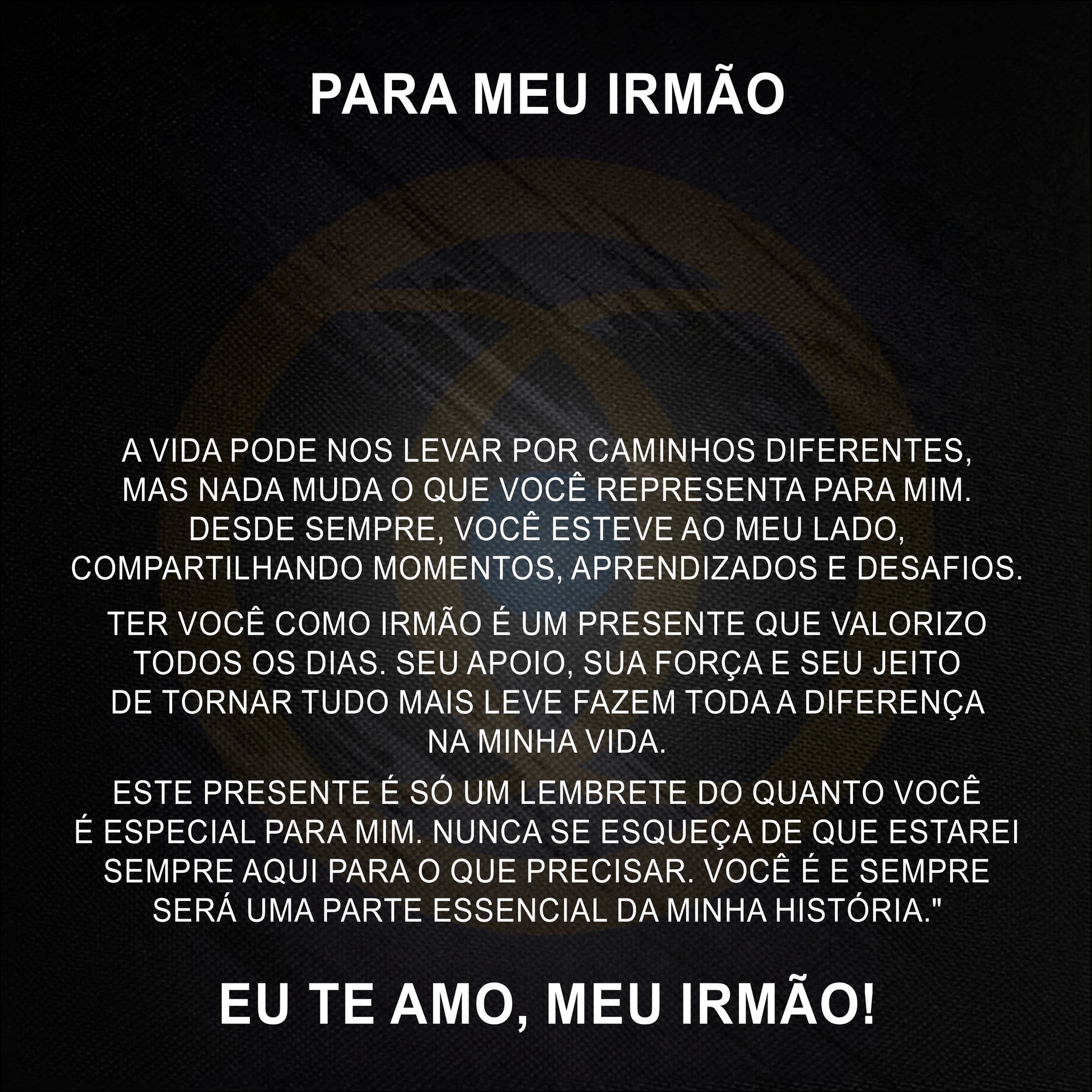 Carta Dedicatória