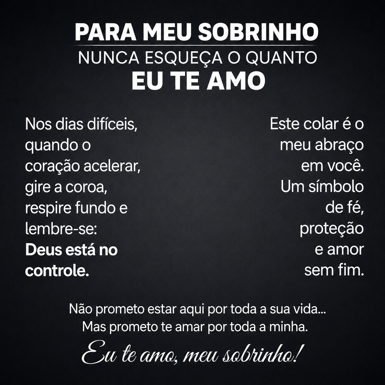 Carta Dedicatória