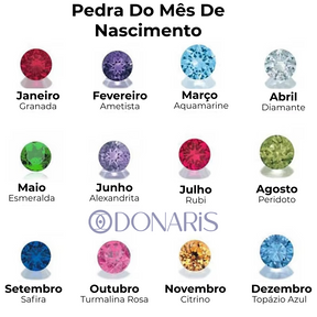 Colar Personalizado Coração de Aniversário Banhado a Ouro 18k