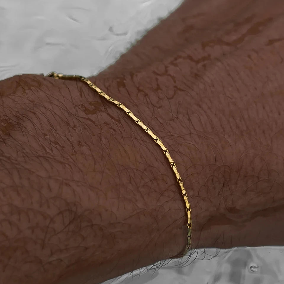 Pulseira Masculina Banhado a Ouro 18k_2