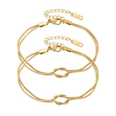 Pulseira Nó Infinito Banhado a Ouro 18k - Compre 1 - Leve 2