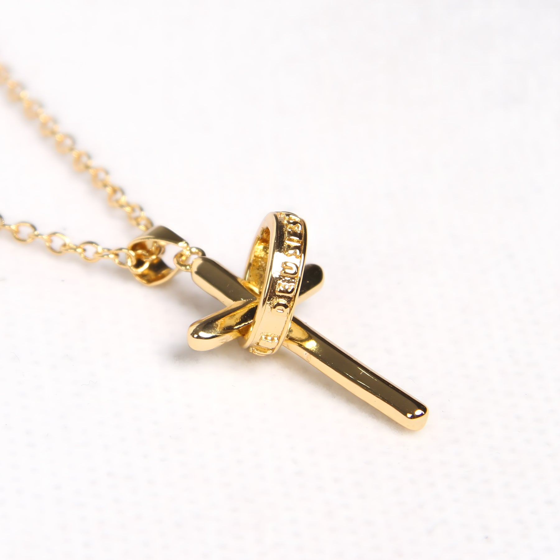 Para Meu Filho- Colar Cruz Antiansiedade Banhado a Ouro 18k