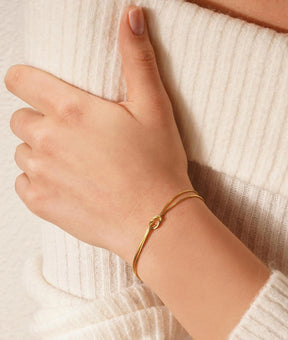 Pulseira Nó Infinito Banhado a Ouro 18k - Compre 1 - Leve 2