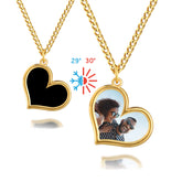 Colar Personalizado Coração Mágico Banhado a Ouro 18k