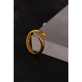 Anel Abraço Eterno Banhado a Ouro 18k